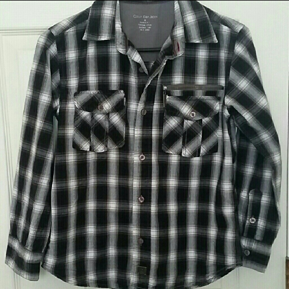 Calvin Klein plaid top